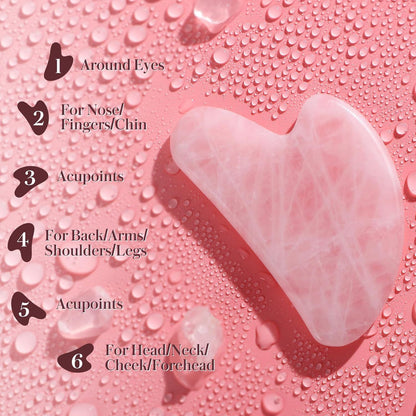 Natural Stone Crystal Jade Gua Sha Facial Massage Board