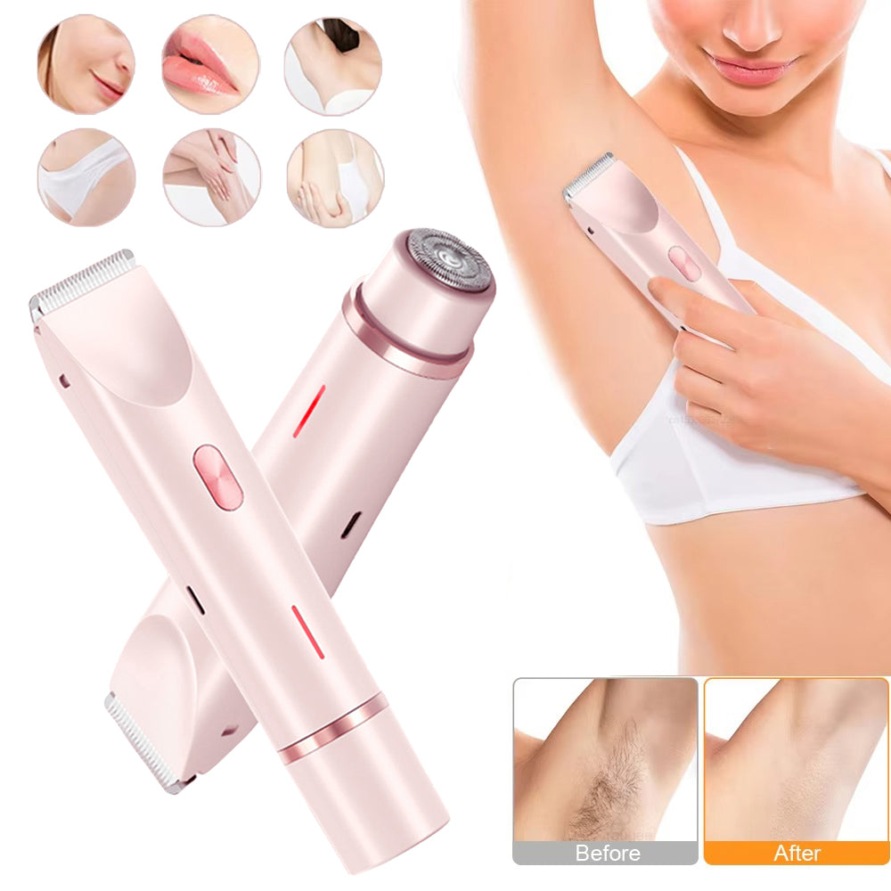 2-in-1 Women Electric Hair Remover and Body Trimmer