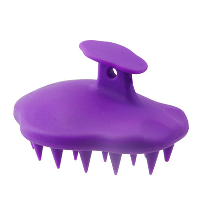 Silicone Scalp Massager Shampoo Brush for Wet and Dry Hair